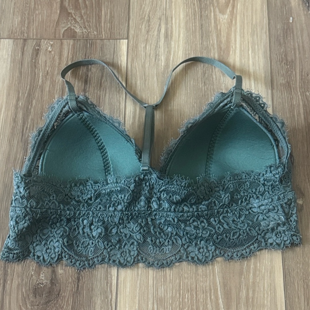 Aerie Lace Bralette in green Gray - Picture 4 of 5